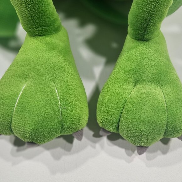 Disney Parks Mike Wazowski Plush Backpack Monsters Inc Green Soft Bag - Picture 7 of 8